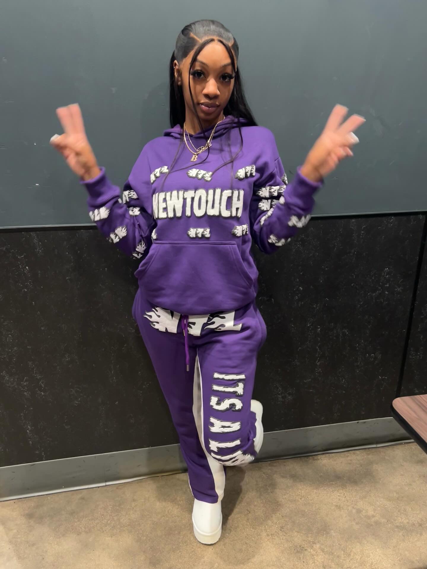 Flame Flared SweatsuitFlame Flared Sweatsuit - Premium Sweatsuit from New Touch LifeStyle - Just $65! Shop now at New Touch Apparel