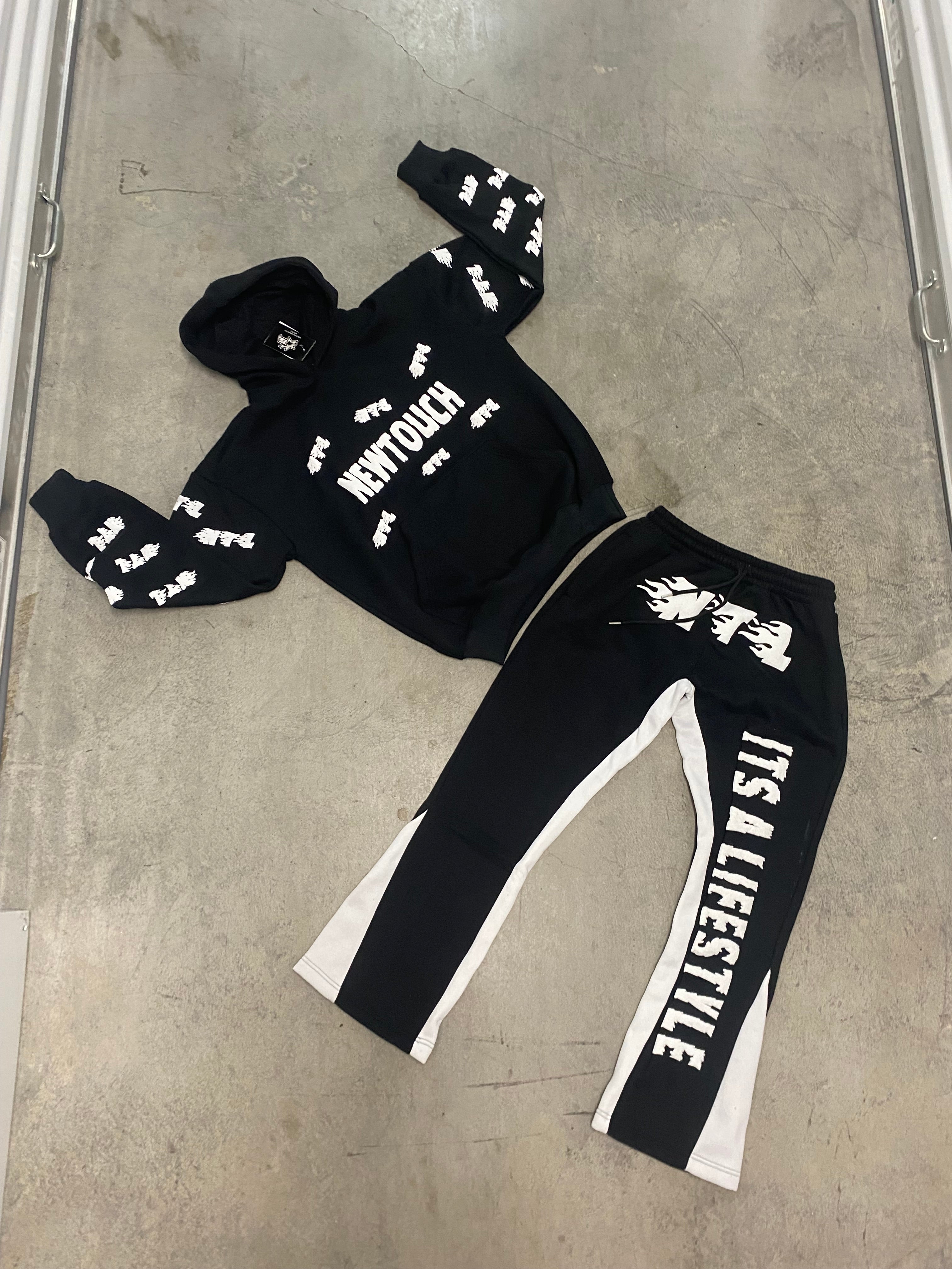 Flame Flared SweatsuitFlame Flared Sweatsuit - Premium Sweatsuit from New Touch LifeStyle - Just $65! Shop now at New Touch Apparel