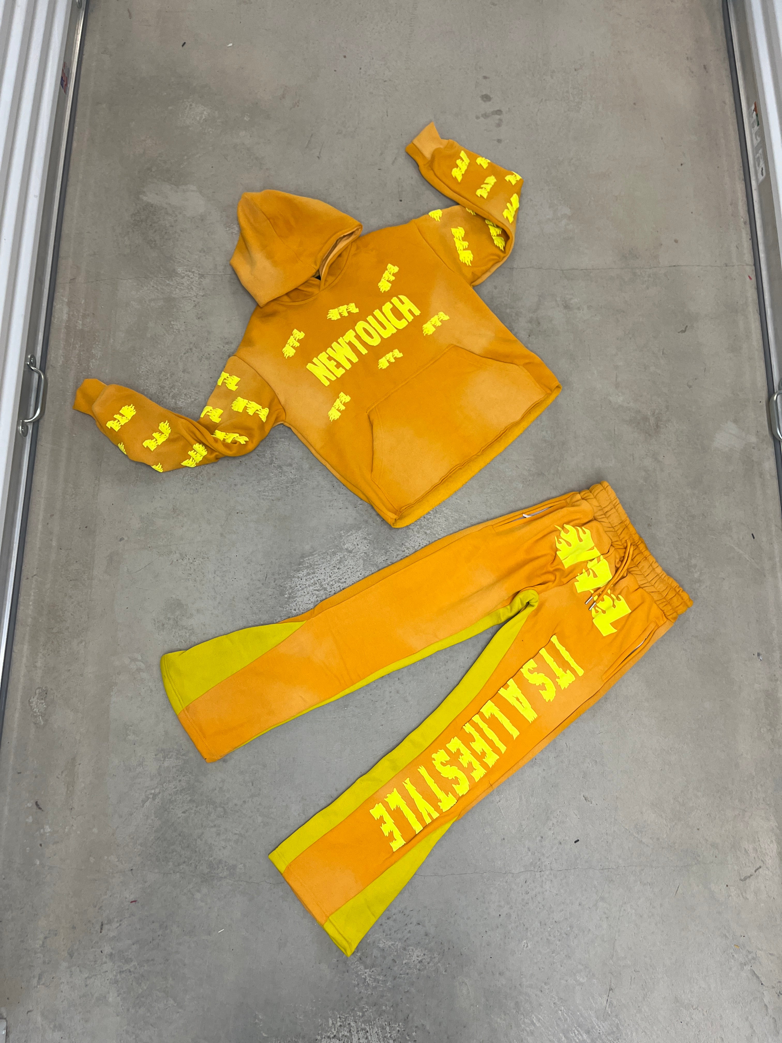 Flame Flared SweatsuitFlame Flared Sweatsuit - Premium Sweatsuit from New Touch LifeStyle - Just $65! Shop now at New Touch Apparel