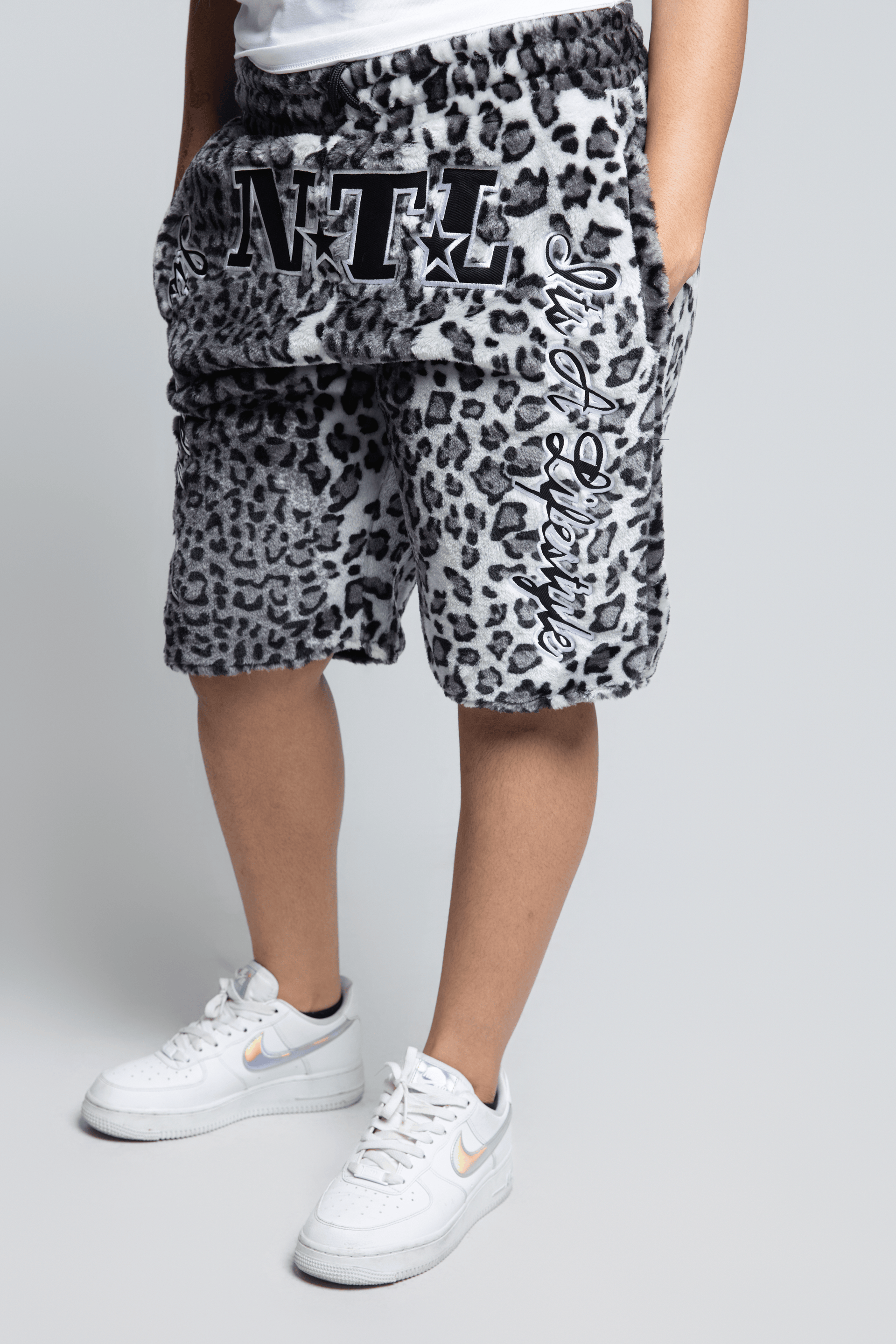 Leopard Fur Shorts
