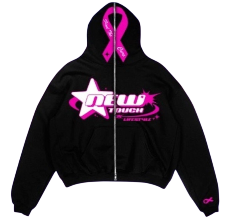 Black/Pink Awareness Full-Zip