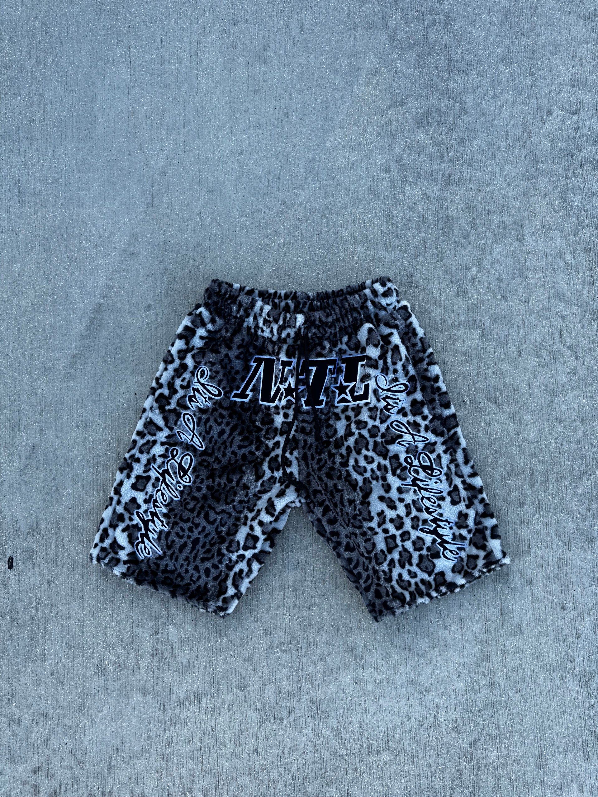 Leopard Fur Shorts