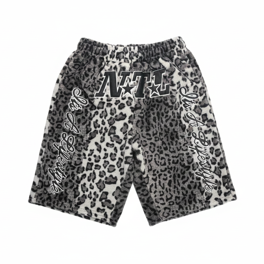 Leopard Fur Shorts